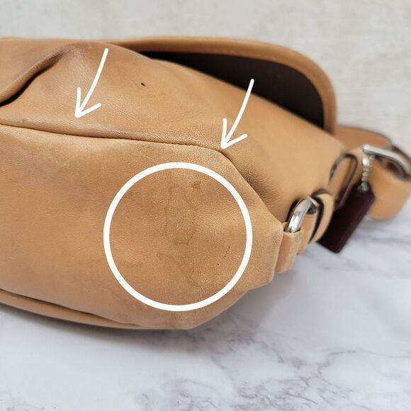 Coach Legacy Leather Turnlock Convertible Purse Tan F15170 Crossbody Shoulder - Picture 8 of 16